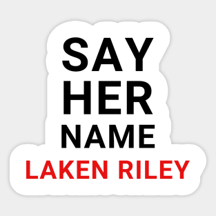 Say-Her-Name-Laken-Riley Sticker